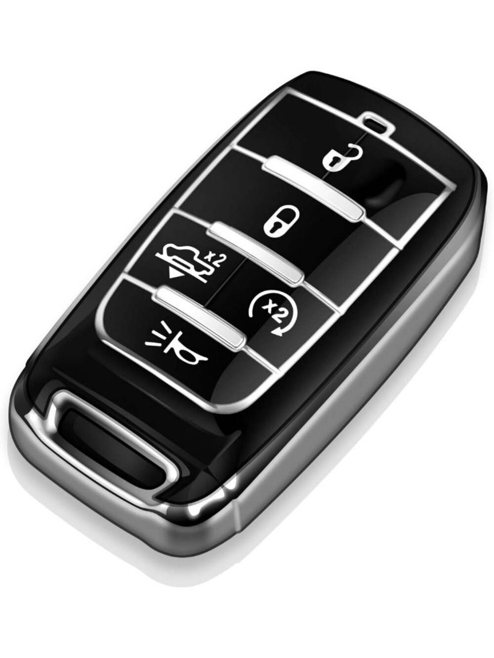 Soft TPU Key Fob Cover for 2019-2025 Dodge RAM 1500 2500 3500 - Full Protection